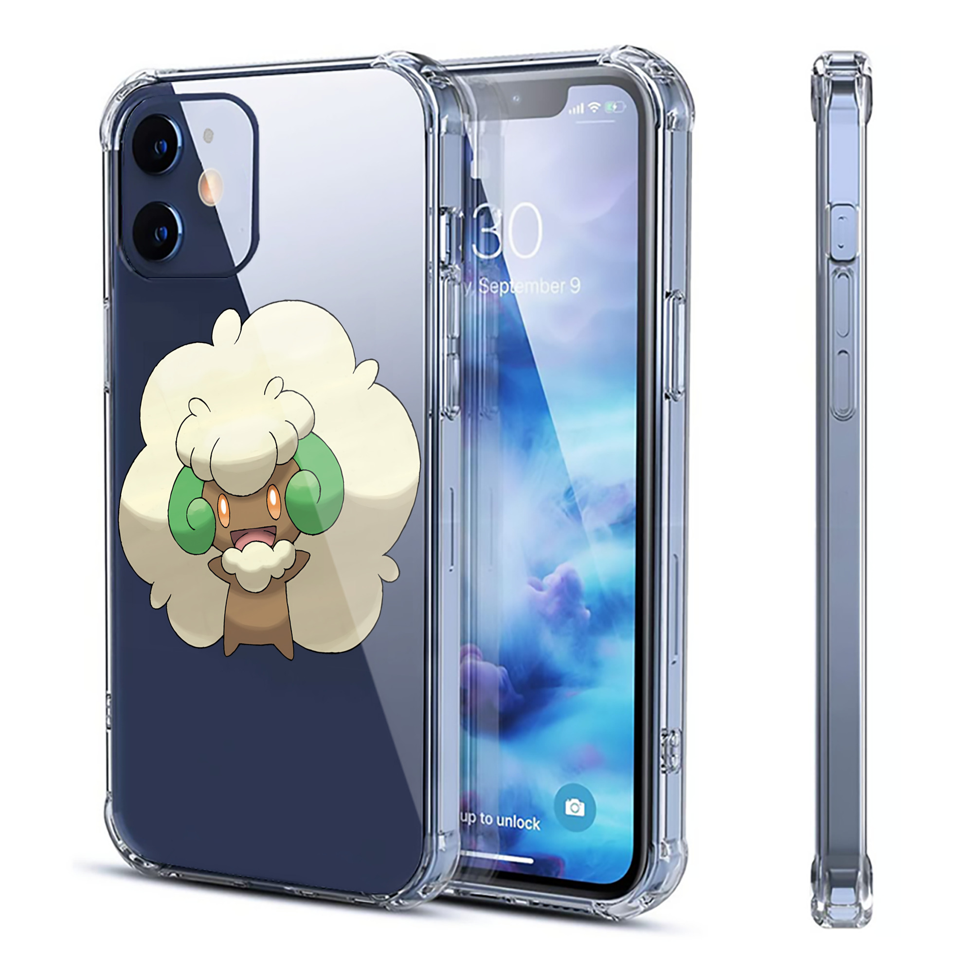 （画像用） ポケットモンスター Pokémon 【iPhone 12シリーズ対応】透明スマホケース（クリアソフトケース）